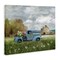 Stupell Industries Vintage Blue Truck in Meadow Canvas Wall Art